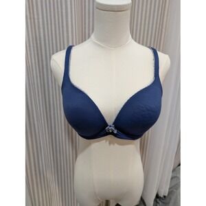 Victoria Secrets Women's Navy Blue Lace Trim Adjustable Straps 38B‎